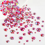 Rhinestones for Makeup,8 sizes 2500pcs Flatback Rhinestones Face Gems for Nails Crafts with Tweezers and Wax Pencil- Hyacinth AB
