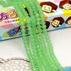 Faceted Lampwork Glass Rondelle Beads - Loose Round Crystal Glass Beads for Jewelry Making