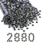 Hotfix Rhinestones Bulk, Hot Fix Rhinestones for Crafts Clothes DIY Decoration, Black Diamond