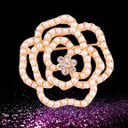 Korea style full pearl swan rhinestone flower brooch pin -women's fashion accessories