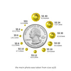 Hotfix Rhinestones Bulk, Hot Fix Rhinestones for Crafts Clothes DIY Decoration, Lemon Yellow