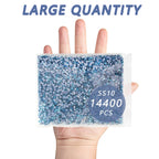 Hotfix Rhinestones Bulk, Hot Fix Rhinestones for Crafts Clothes DIY Decoration, Aquamarine