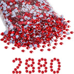 Hotfix Rhinestones Bulk, Hot Fix Rhinestones for Crafts Clothes DIY Decoration, Light Siam