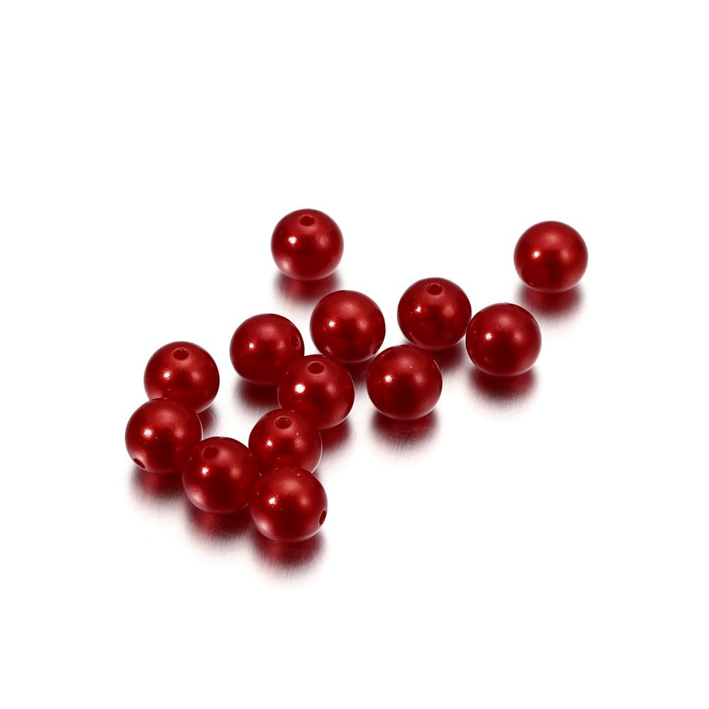 Round Pearl Beads with Hole - 5 Sizes Loose Pearls for Jewelry Making & DIY Crafts