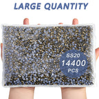 Hotfix Rhinestones Bulk, Hot Fix Rhinestones for Crafts Clothes DIY Decoration, Aurum