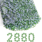 Hotfix Rhinestones Bulk, Hot Fix Rhinestones for Crafts Clothes DIY Decoration, Light Green
