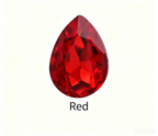 Teardrop Pointed Back Glass Rhinestones for DIY Crafts, Clothing & Bags - Real Silver Plated Base Sew-on Stones for Jewelry & Accessories