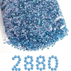 Hotfix Rhinestones Bulk, Hot Fix Rhinestones for Crafts Clothes DIY Decoration, Aquamarine