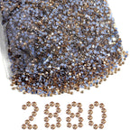 Hotfix Rhinestones Bulk, Hot Fix Rhinestones for Crafts Clothes DIY Decoration, Golden Shadow