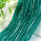 Glass Facetted Beads Lampwork Loose Round Glass Crystal Glass Rondelle Loose Beads