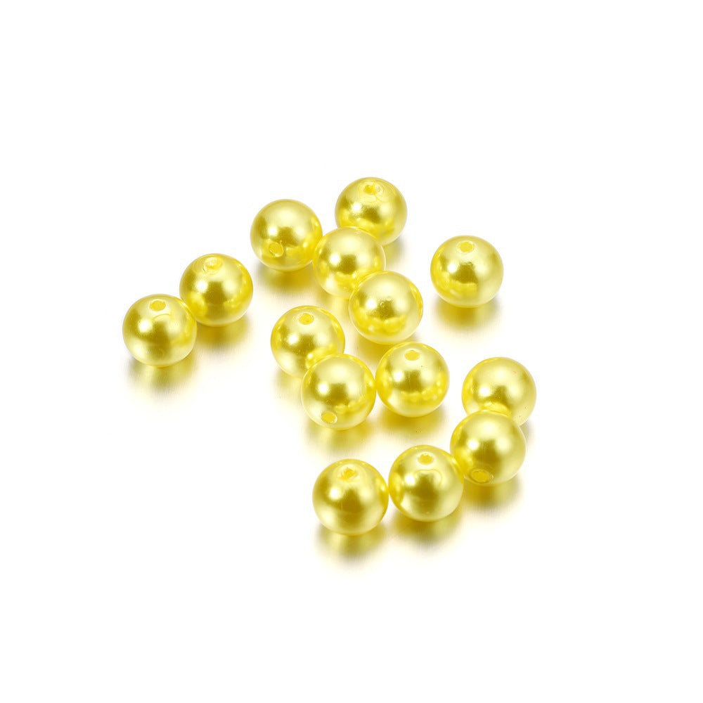 Pearl Beads with Hole, 5 Size Pearls for Crafts, Round Loose Pearl Beads for Jewelry Making, Pearls for Jewelry Making, Decoration, DIY Crafts, Stuffing