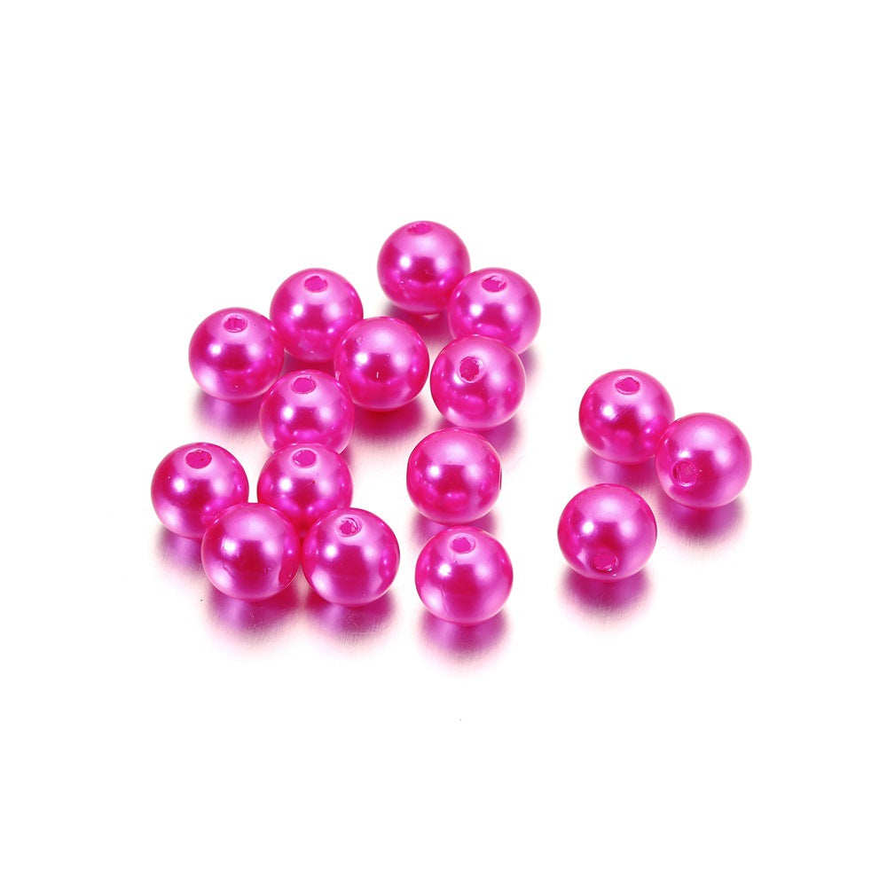 Pearl Beads with Hole, 5 Size Pearls for Crafts, Round Loose Pearl Beads for Jewelry Making, Pearls for Jewelry Making, Decoration, DIY Crafts, Stuffing