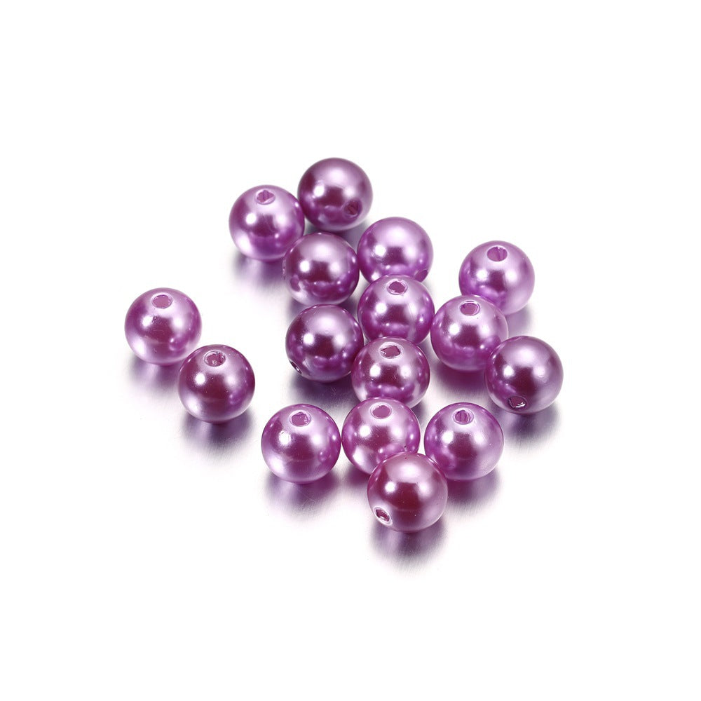 Pearl Beads with Hole, 5 Size Pearls for Crafts, Round Loose Pearl Beads for Jewelry Making, Pearls for Jewelry Making, Decoration, DIY Crafts, Stuffing
