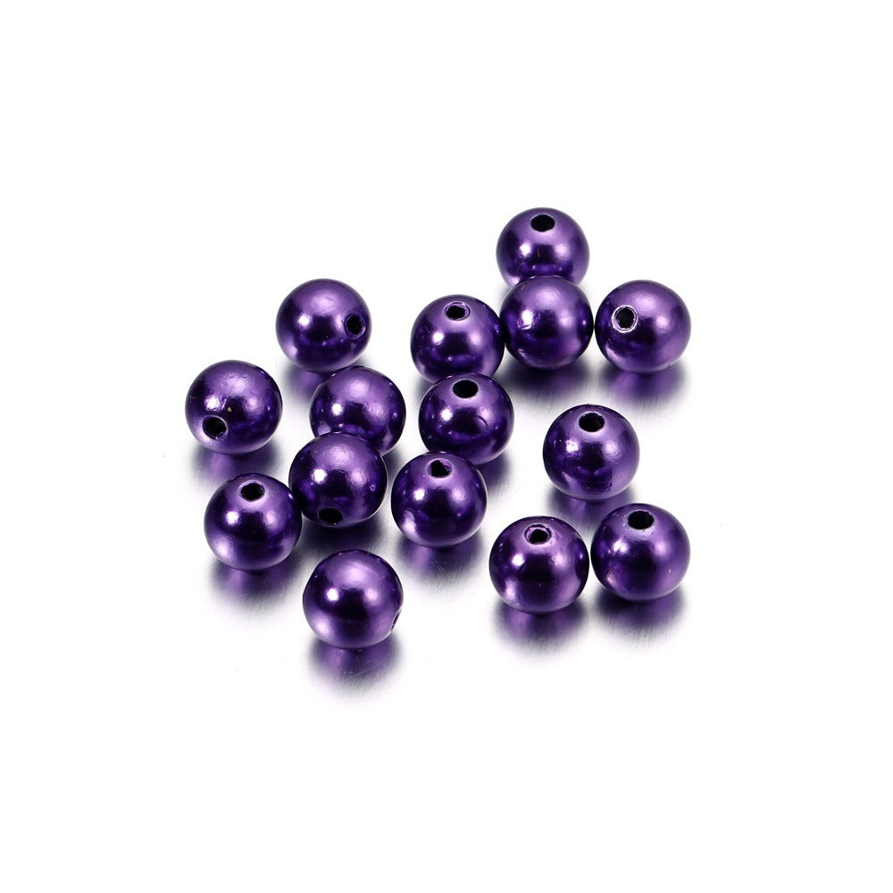 Pearl Beads with Hole, 5 Size Pearls for Crafts, Round Loose Pearl Beads for Jewelry Making, Pearls for Jewelry Making, Decoration, DIY Crafts, Stuffing