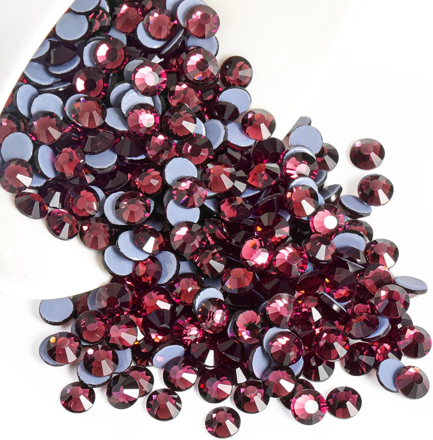 Hotfix Rhinestones, Crystal Rhinestones for Crafts Clothes DIY Decoration- Amethyst