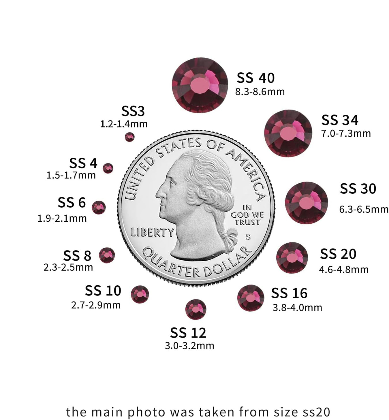 Hotfix Rhinestones, Crystal Rhinestones for Crafts Clothes DIY Decoration- Amethyst