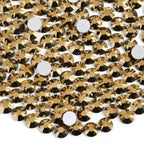Flat Back Crystal Rhinestones Round Gems For Nail Art And Craft Glue Fix - Aurum
