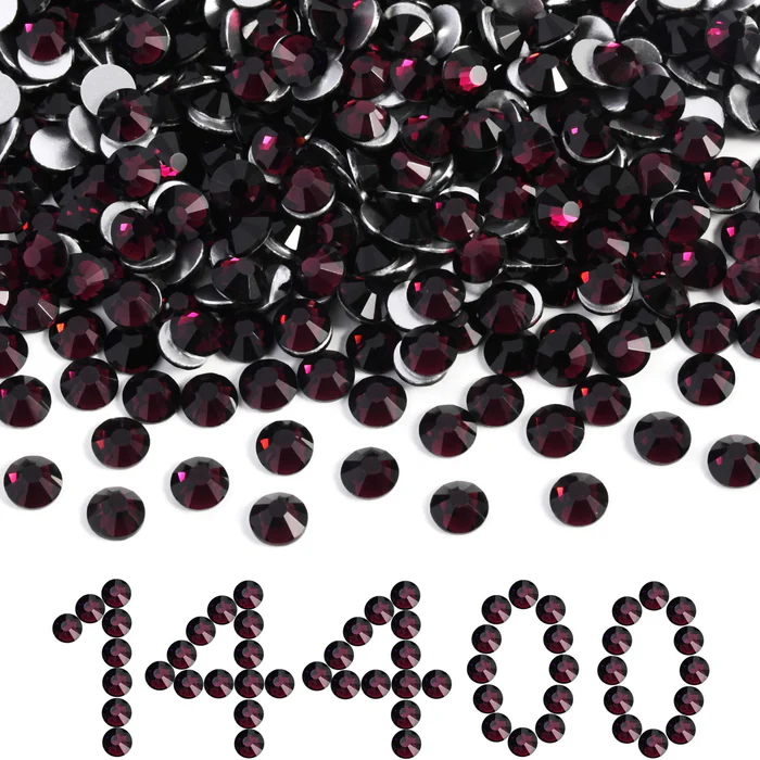 Flatback Rhinestones Bulk, Rhinestones for Nails Crafts Clothes DIY Decoration,Amethyst
