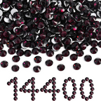 Flatback Rhinestones Bulk, Rhinestones for Nails Crafts Clothes DIY Decoration,Amethyst