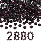 Flatback Rhinestones Bulk, Rhinestones for Nails Crafts Clothes DIY Decoration,Amethyst