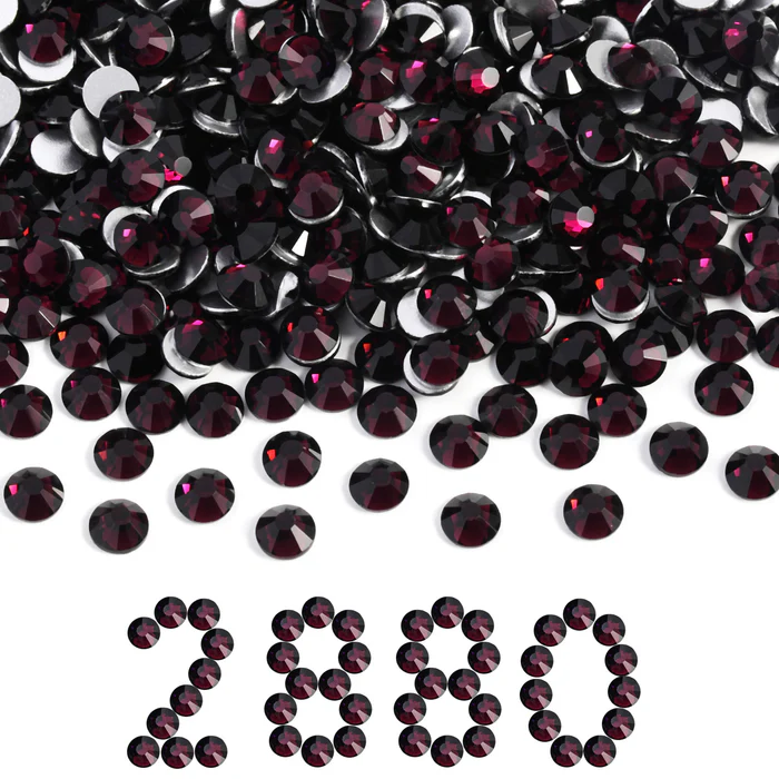 Flatback Rhinestones Bulk, Rhinestones for Nails Crafts Clothes DIY Decoration,Amethyst