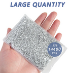 Flatback Rhinestones Bulk, Rhinestones for Nails Crafts Clothes DIY Decoration, Chalk White