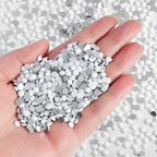 Flatback Rhinestones Bulk, Rhinestones for Nails Crafts Clothes DIY Decoration, Chalk White