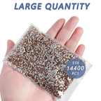 Flatback Rhinestones Bulk, Rhinestones for Nails Crafts Clothes DIY Decoration,Champagne