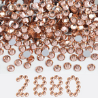Flatback Rhinestones Bulk, Rhinestones for Nails Crafts Clothes DIY Decoration,Champagne