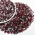 Flatback Rhinestones Bulk, Rhinestones for Nails Crafts Clothes DIY Decoration, Dark Siam
