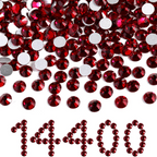 Flatback Rhinestones Bulk, Rhinestones for Nails Crafts Clothes DIY Decoration, Dark Siam