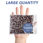 Flatback Rhinestones Bulk, Rhinestones for Nails Crafts Clothes DIY Decoration, Dark Siam