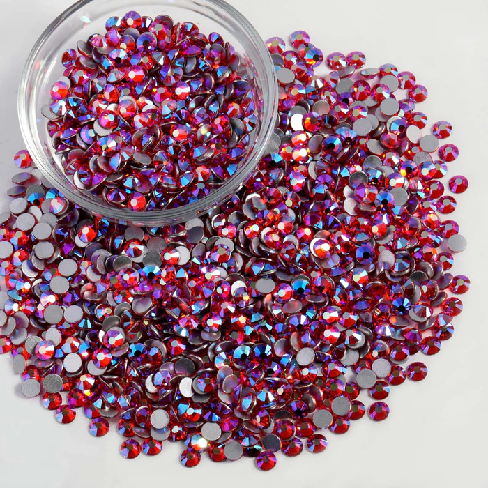 Flatback Rhinestones Bulk, Rhinestones for Nails Crafts Clothes DIY Decoration,HyacinthAB