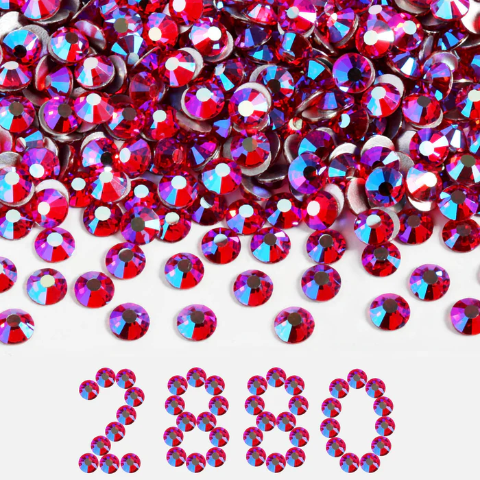 Flatback Rhinestones Bulk, Rhinestones for Nails Crafts Clothes DIY Decoration,HyacinthAB