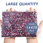 Flatback Rhinestones Bulk, Rhinestones for Nails Crafts Clothes DIY Decoration,HyacinthAB