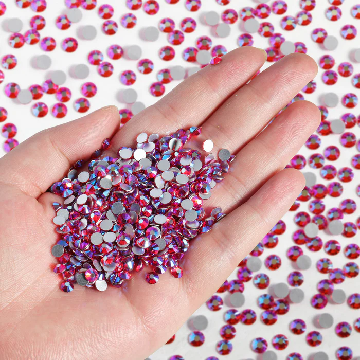 Flatback Rhinestones Bulk, Rhinestones for Nails Crafts Clothes DIY Decoration,HyacinthAB