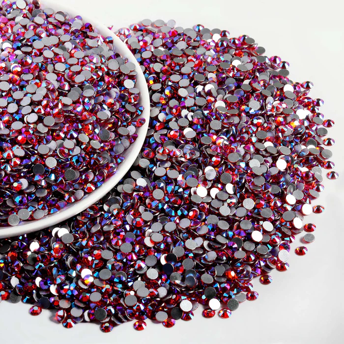 Flatback Rhinestones Bulk, Rhinestones for Nails Crafts Clothes DIY Decoration,HyacinthAB