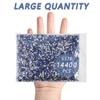 Flatback Rhinestones Bulk, Rhinestones for Nails Crafts Clothes DIY Decoration, Light Blue