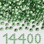 Flatback Rhinestones Bulk, Rhinestones for Nails Crafts Clothes DIY Decoration, Light Green
