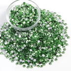 Flatback Rhinestones Bulk, Rhinestones for Nails Crafts Clothes DIY Decoration, Light Green