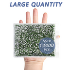Flatback Rhinestones Bulk, Rhinestones for Nails Crafts Clothes DIY Decoration, Light Green