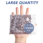 Flatback Rhinestones Bulk, Rhinestones for Nails Crafts Clothes DIY Decoration,Light Pink