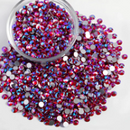 Flatback Rhinestones Bulk, Rhinestones for Nails Crafts Clothes DIY Decoration,Light Siam AB
