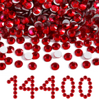 Flatback Rhinestones Bulk, Rhinestones for Nails Crafts Clothes DIY Decoration, Siam