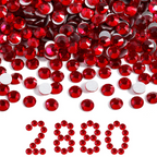 Flatback Rhinestones Bulk, Rhinestones for Nails Crafts Clothes DIY Decoration, Siam