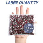 Flatback Rhinestones Bulk, Rhinestones for Nails Crafts Clothes DIY Decoration, Siam