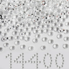 Flatback Rhinestones Bulk, Rhinestones for Nails Crafts Clothes DIY Decoration, Transparent
