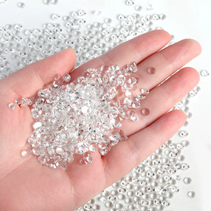 Flatback Rhinestones Bulk, Rhinestones for Nails Crafts Clothes DIY Decoration, Transparent