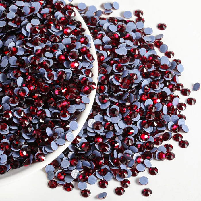 Hotfix Rhinestones Bulk, Hot Fix Rhinestones for Crafts Clothes DIY Decoration, Dark Siam