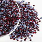 Hotfix Rhinestones Bulk, Hot Fix Rhinestones for Crafts Clothes DIY Decoration, Dark Siam